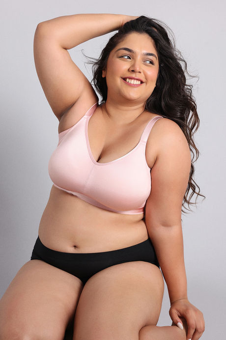 Zivame True Curv Single Layered Non Wired Full Coverage 360 Minimiser Bra - Silver Pink — image 5